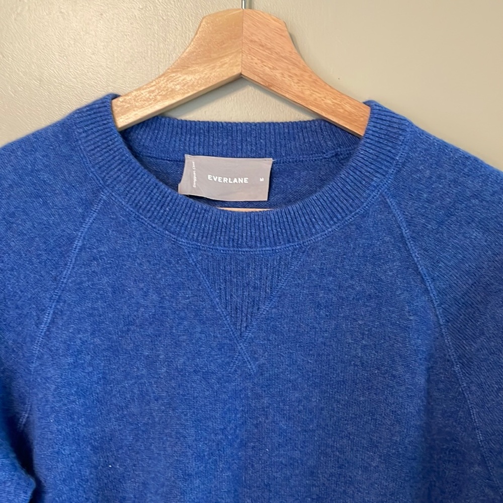 Everlane cashmere sweater blue size medium